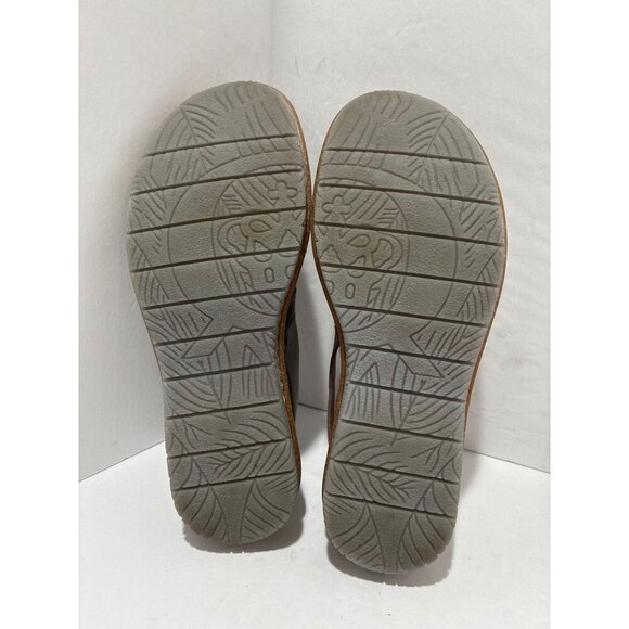 Born Taye Sandals womens Blue Colorblock Leather confort Sandals size 7-7.5 - Picture 5 of 7